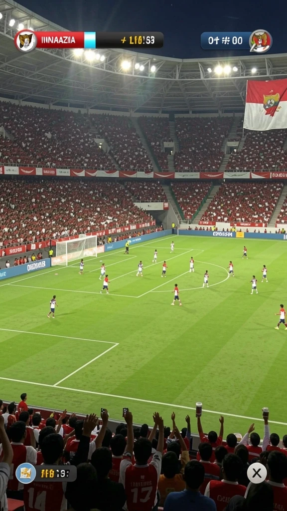bima11 - Visual grafik yang menarik saat pertandingan berlangsung.